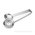 Stainless steel tea spoon tea bag tong